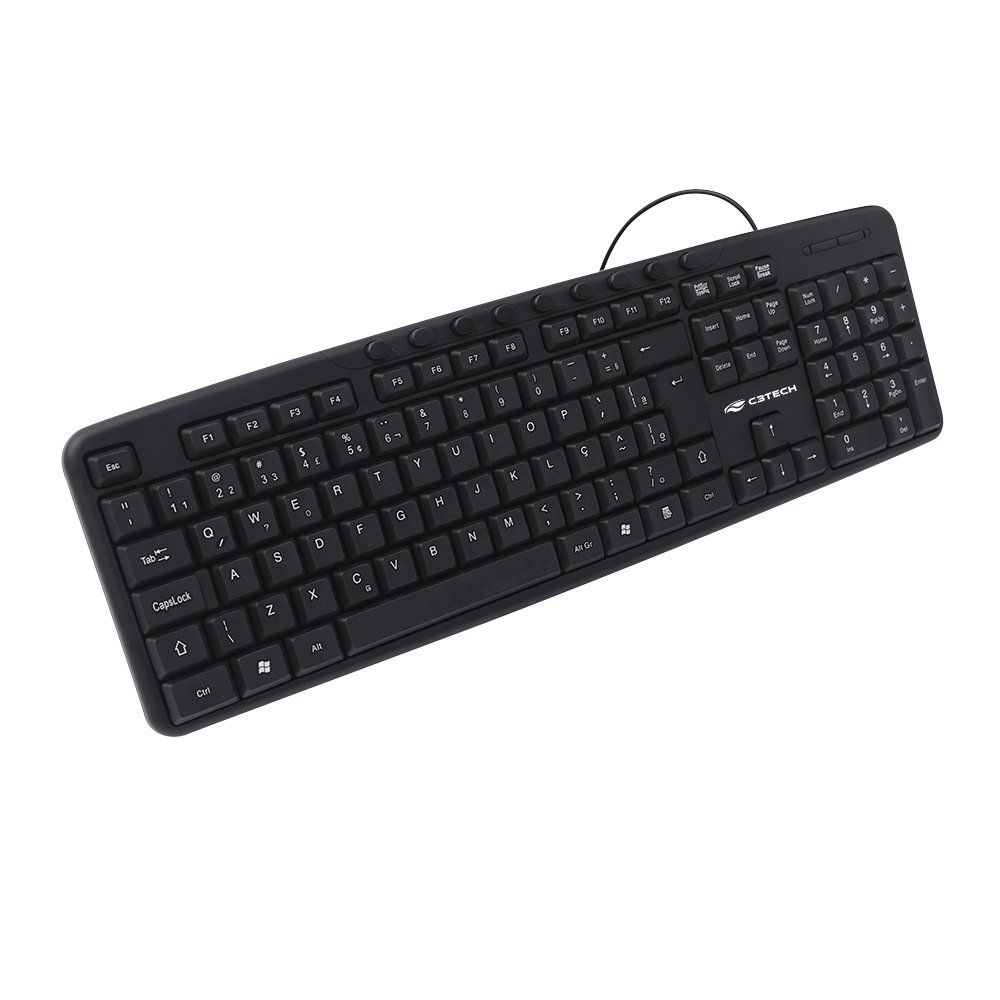 Teclado USB Multimídia Com Fio