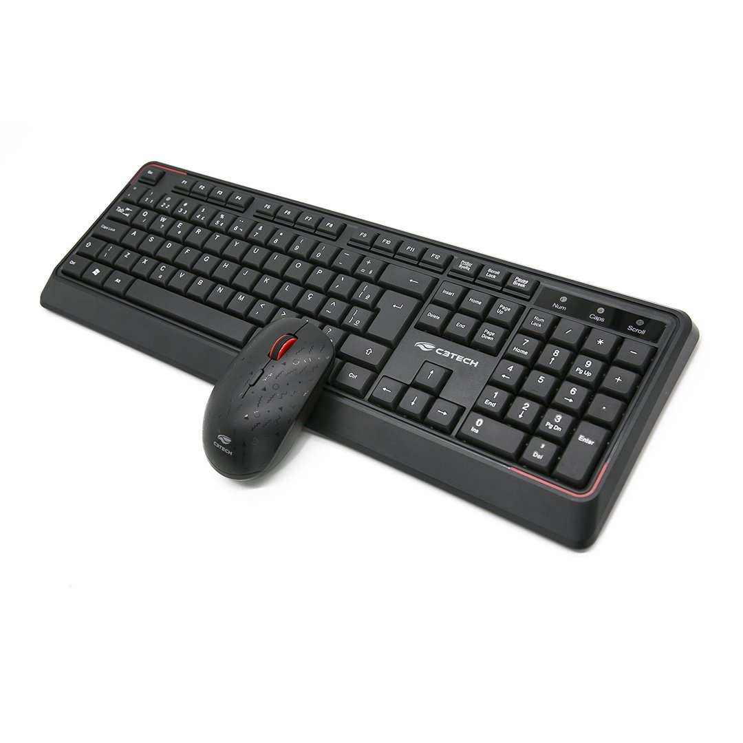Kit Teclado e Mouse Sem Fio