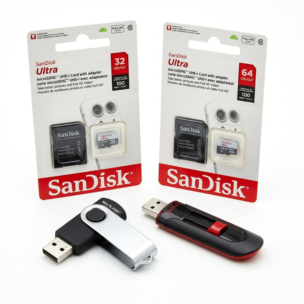Pendrive e Cartões de Memória – Diversos Modelos e Capacidades