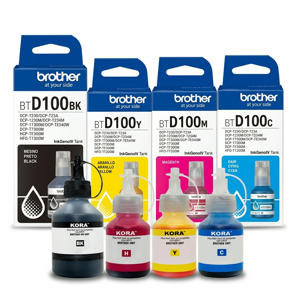 Kit Tinta Brother – Original e Compatível para Impressora Tanque de Tinta