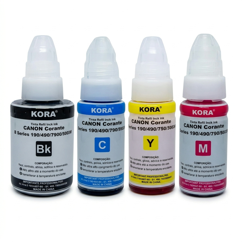 Kit Tinta Compatível Canon Kora – Para Impressora Tanque de Tinta